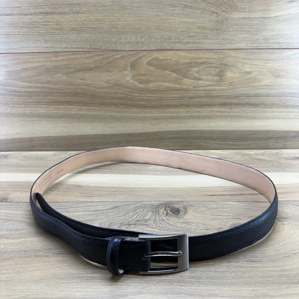 Martin Dingman Mens Belt Size 40/100 Scotch Grain Black Leather Business Casual